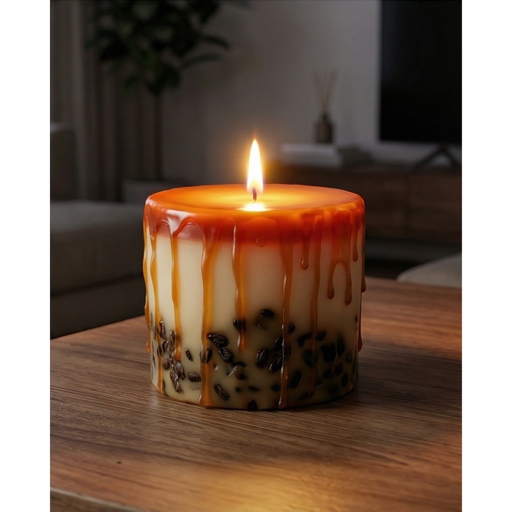 Lemon Grass White Chocolate Mocha Botanical Candle Aromatic Scented NEW